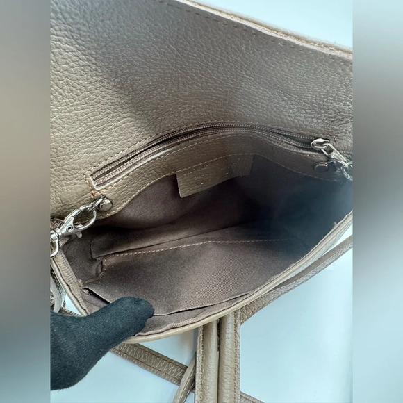 Tan Crossbody Bag with Textured Finish | Very Good Condition - Picture 17 of 17